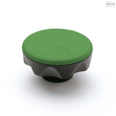 Elesa Knobs with rear lobes, ELK.45 B-1/4-20-C17 ELK. (inch sizes)